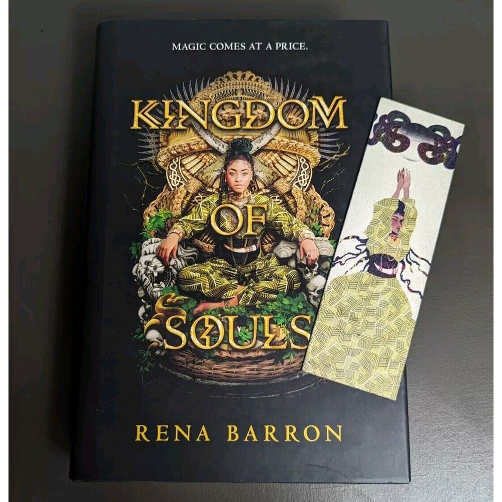 Kingdom Of Souls Novel Rena Barron w/ Bonus Illumicrate Woodmark Wooden Bookmark